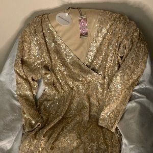 COPY - Beautiful glitter and sequins top size 24 W.